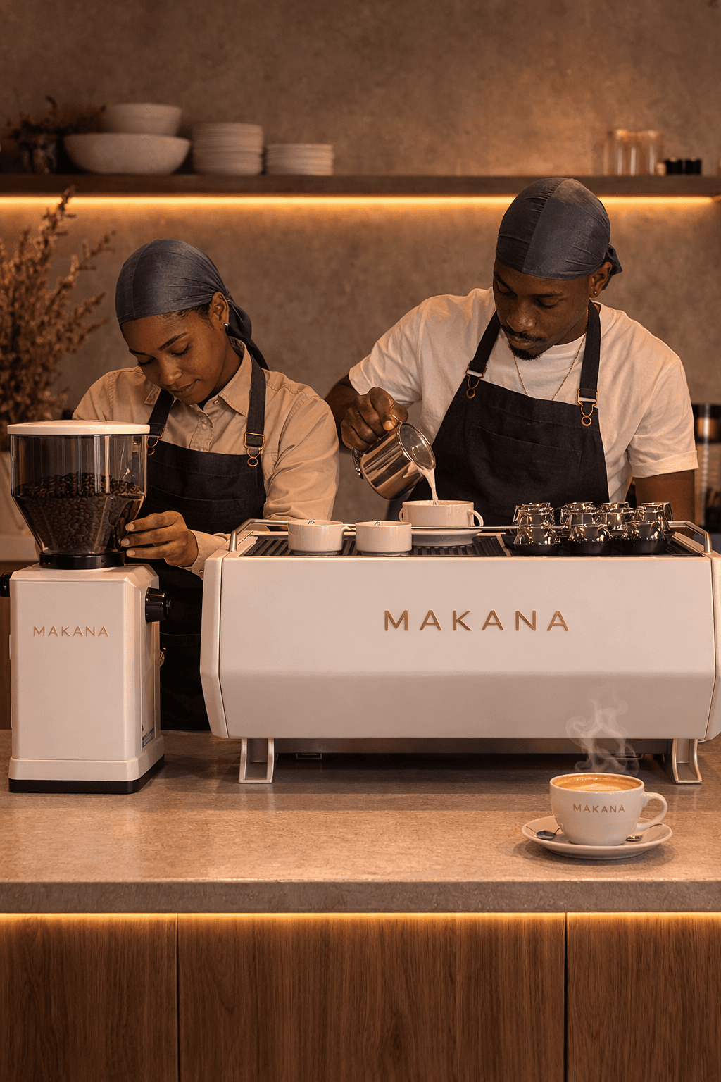 Coffee bar at Pilgrim Furniture Studio